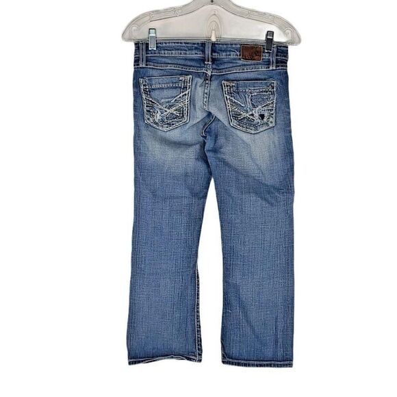 BKE Buckle Kate Capri Jeans Women's Medium Wash Bl - Picture 1 of 8
